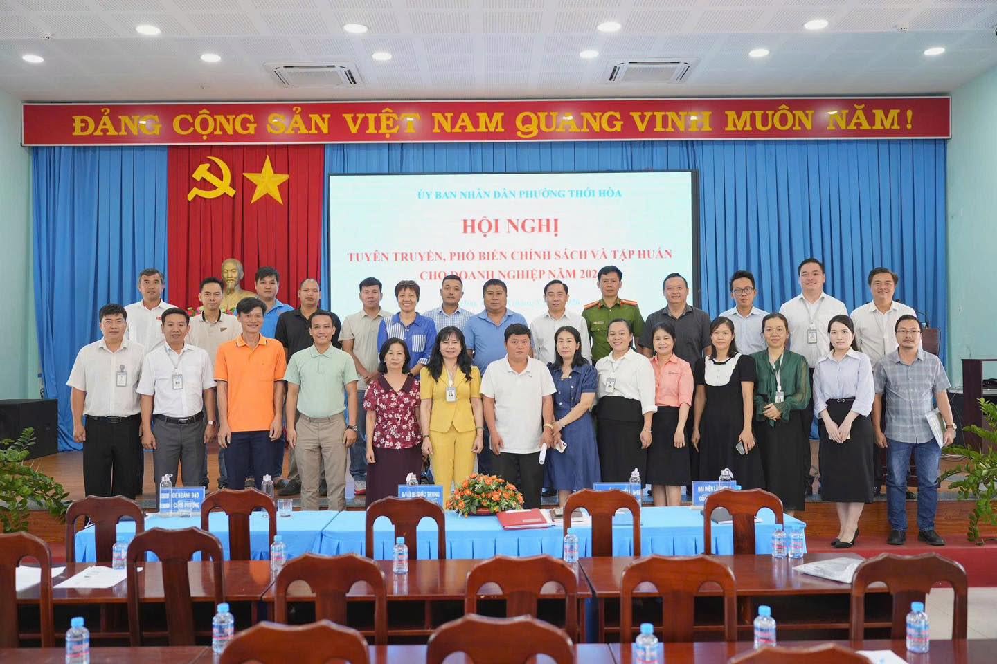 Trung tâm Chuyển đổi số tập huấn an toàn thông tin mạng cho doanh nghiệp tại phường Thới Hòa